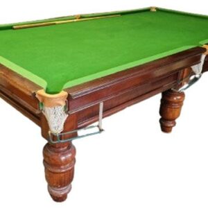 9 ft Used Mahogany Turned Leg Snooker Table