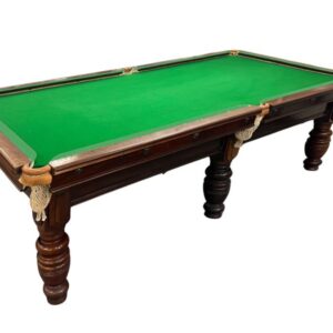 9ft Used Mahogany Turned Leg Snooker