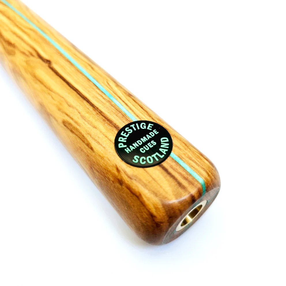 Prestige Cues Green Plate - One Piece Snooker Cue 9.6mm Tip, 18oz, 57 - Image 2
