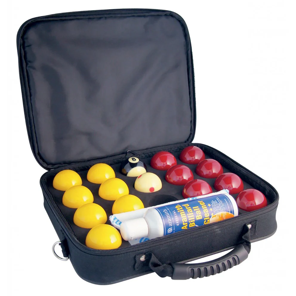 Aramith Super Pro Cup Pool Balls & Case
