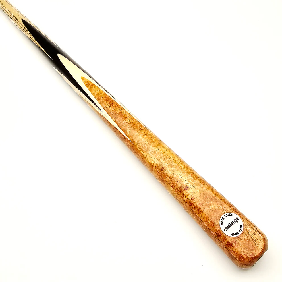 Asia Cues Challenge - One Piece Snooker Cue 9mm Tip, 17.5oz, 57.5