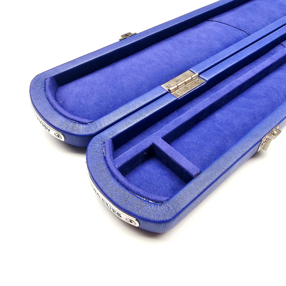 Asia Cues Wide Leather One Piece Cue Case - Blue - Image 2